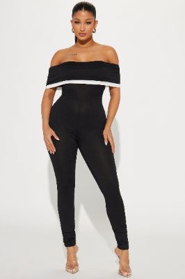 Let Me Talk Jumpsuit - Black sold by Fashion Nova