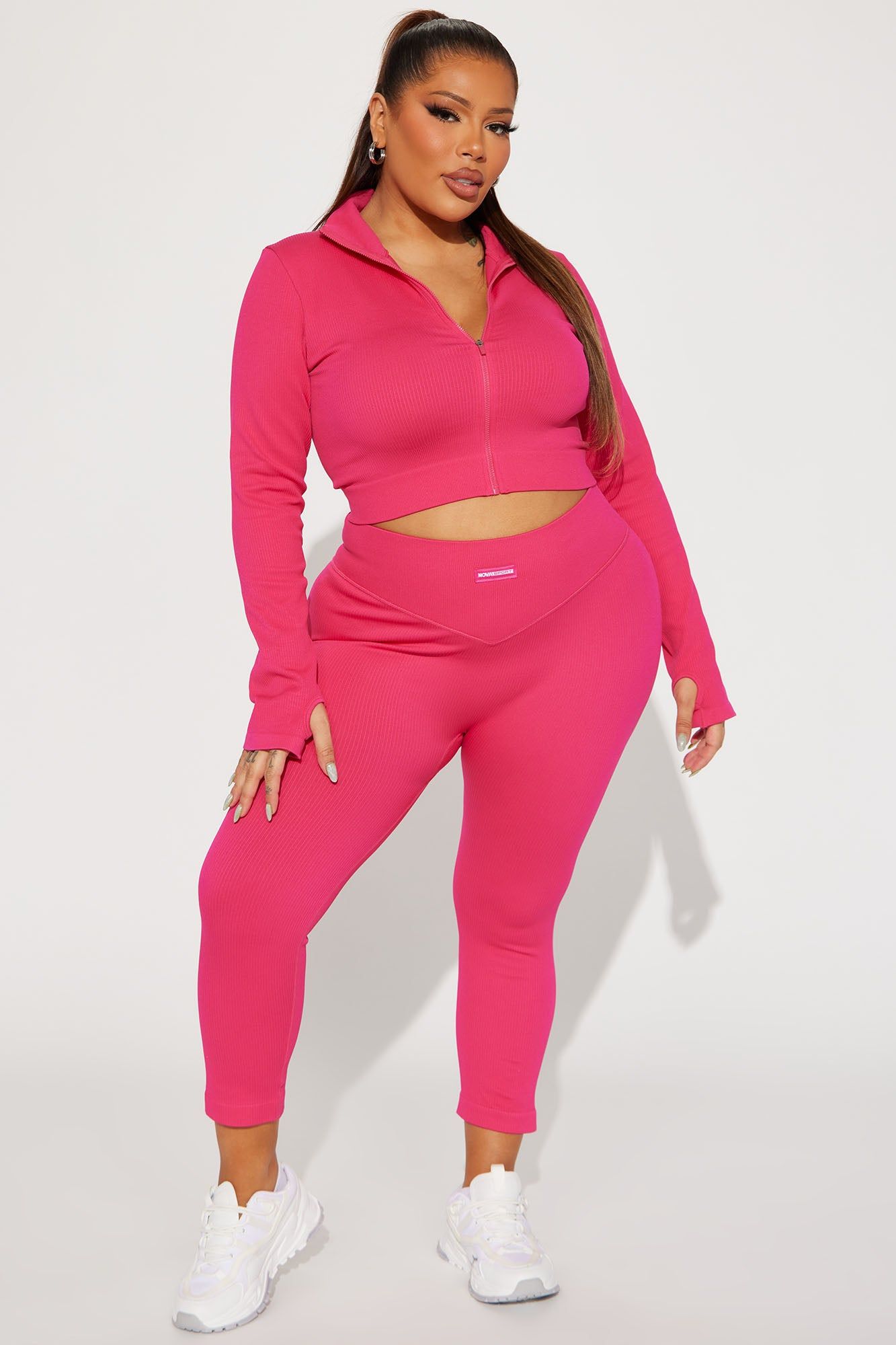 Effortless Ribbed Jacket - Fuchsia sold by Fashion Nova product image thumbnail 5