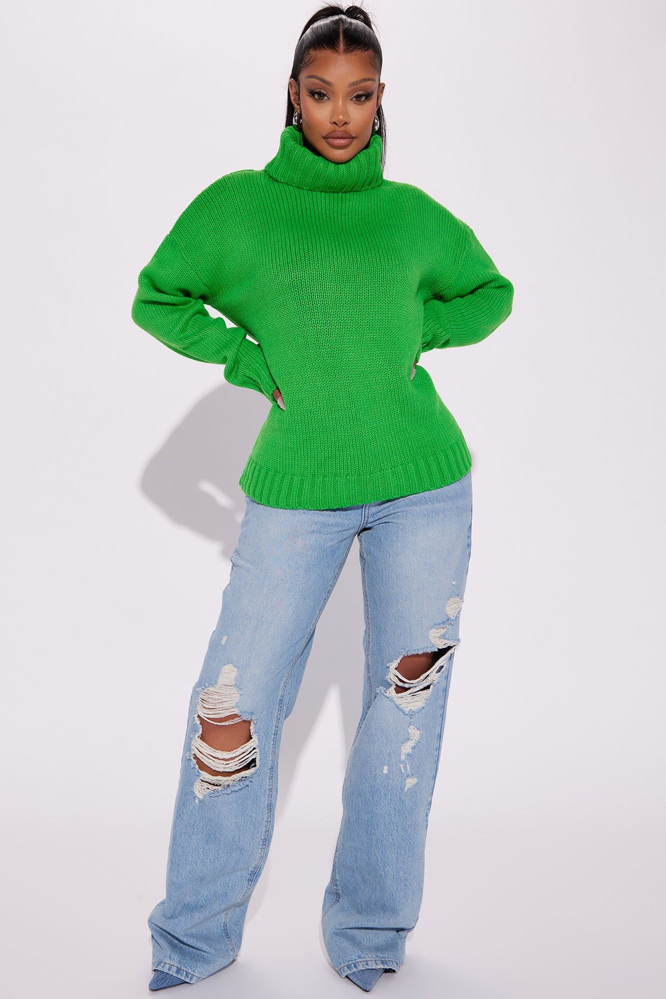 Positive Energy Sweater - Green sold by Fashion Nova product image thumbnail 2