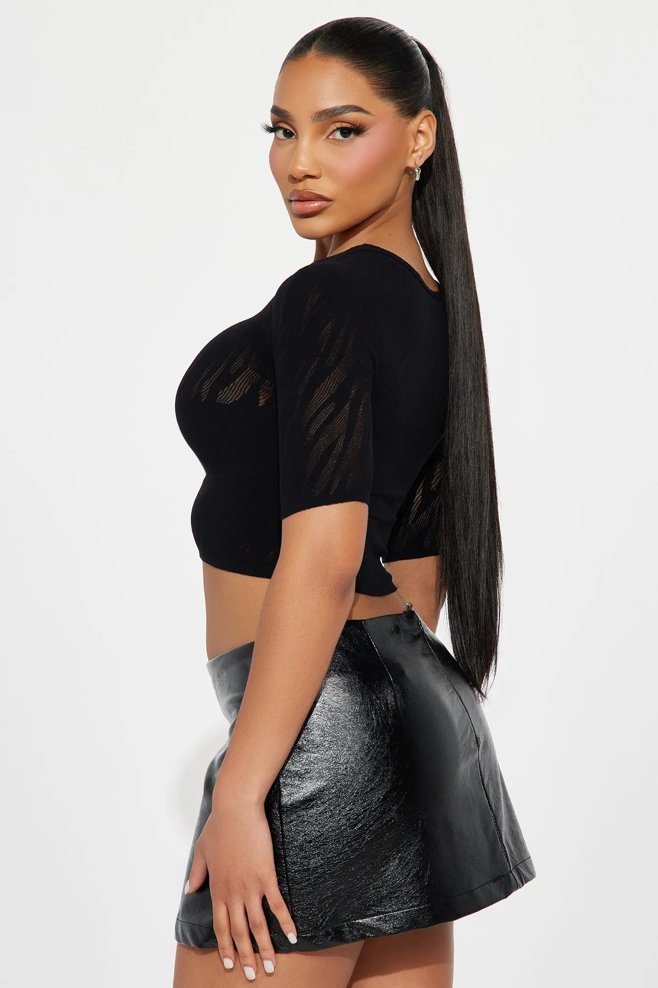 A Dime Piece Seamless Top - Black sold by Fashion Nova product image thumbnail 3