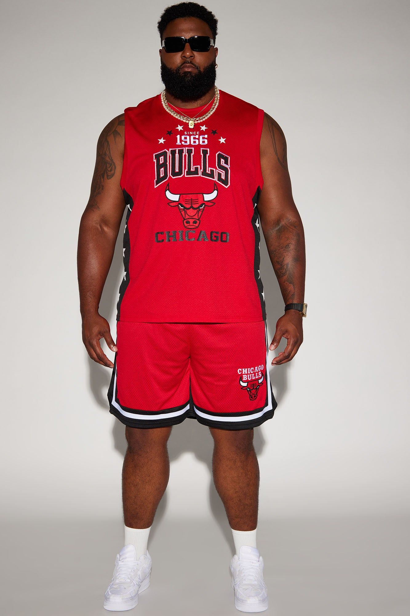 Bulls Buzzer Beater Mesh Tank - Red sold by Fashion Nova product image thumbnail 6