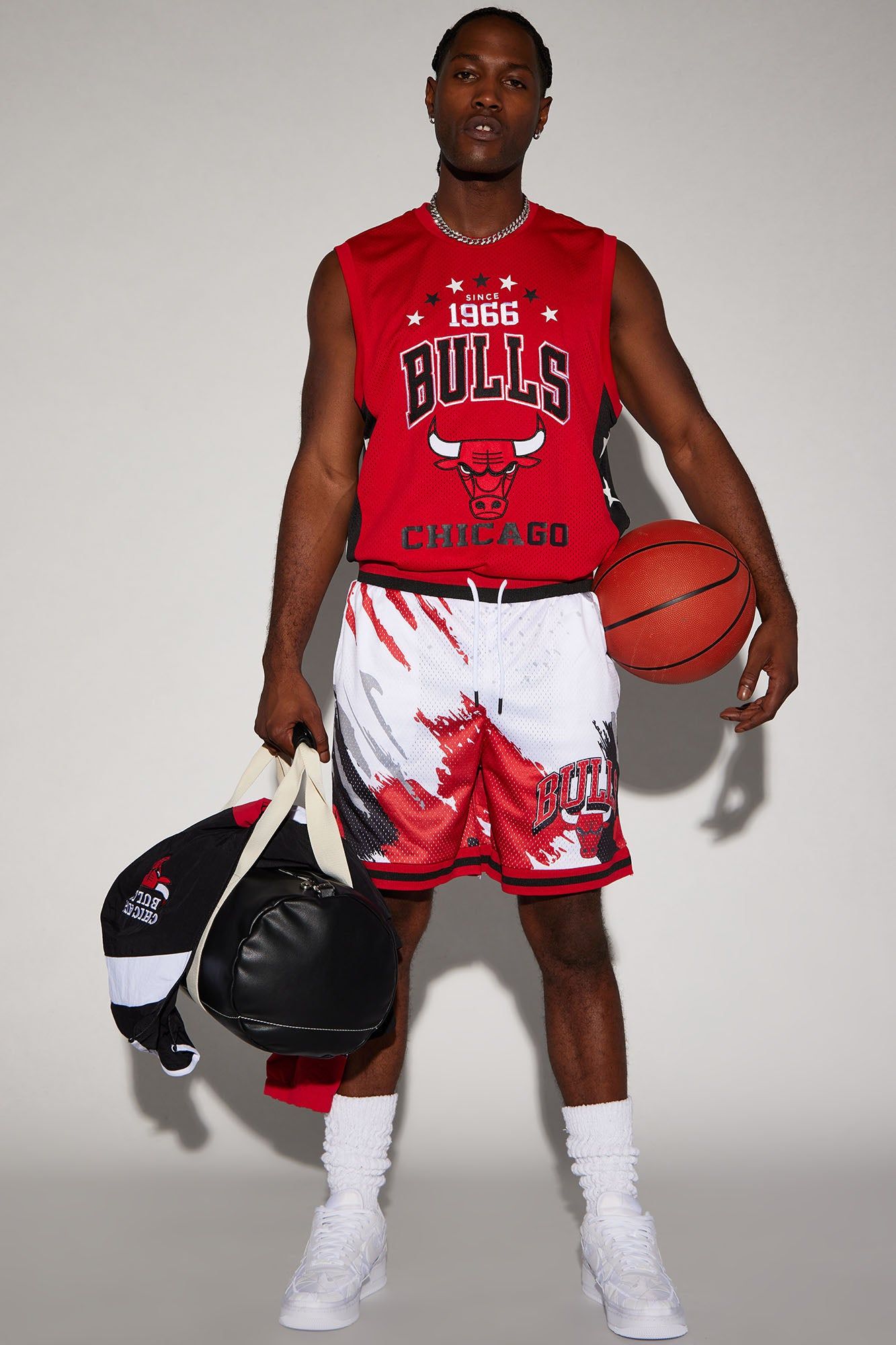 Bulls Buzzer Beater Mesh Tank - Red sold by Fashion Nova product image thumbnail 3