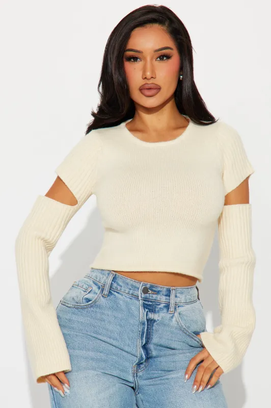 Trend Setter Sweater - Cream sold by Fashion Nova