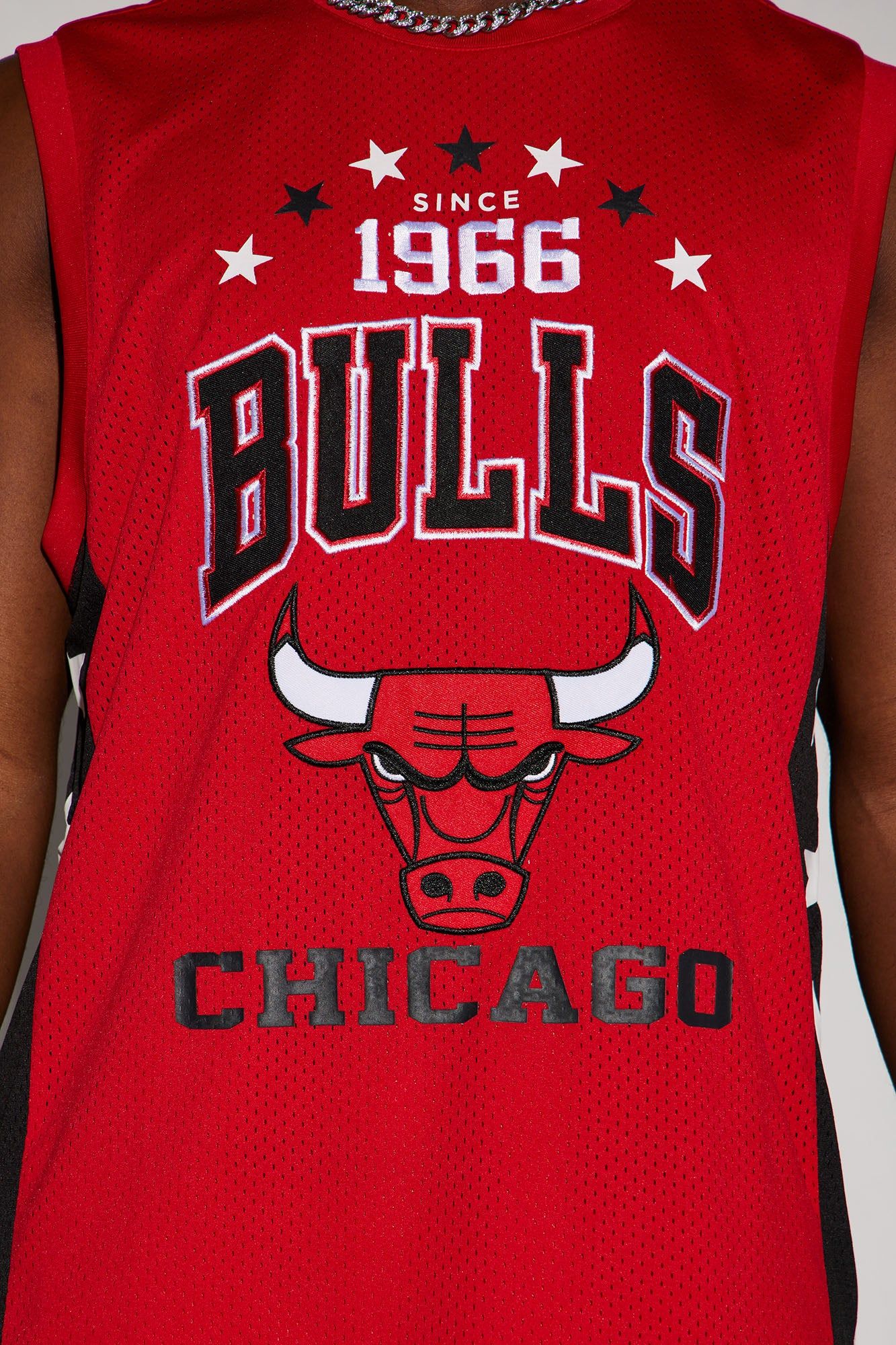 Bulls Buzzer Beater Mesh Tank - Red sold by Fashion Nova product image thumbnail 4