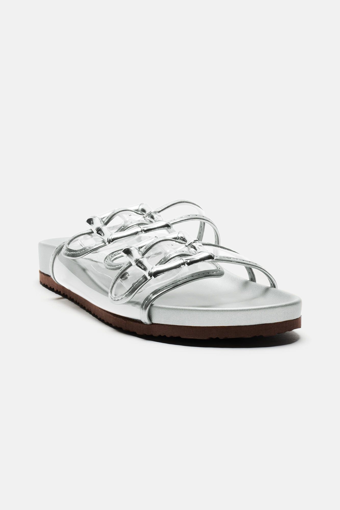 Lina Casual Slides - Silver sold by Fashion Nova product image thumbnail 2