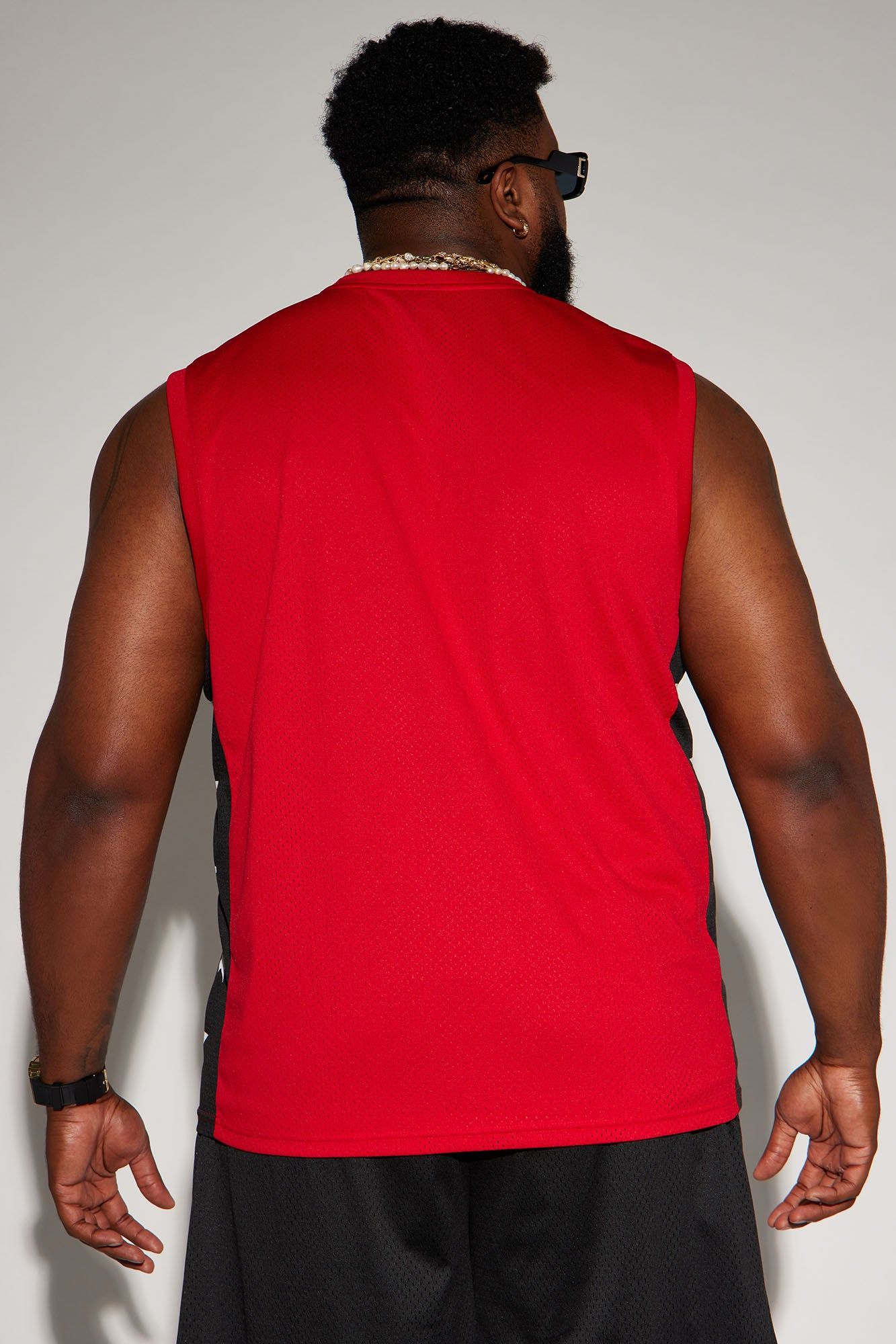 Bulls Buzzer Beater Mesh Tank - Red sold by Fashion Nova product image thumbnail 7