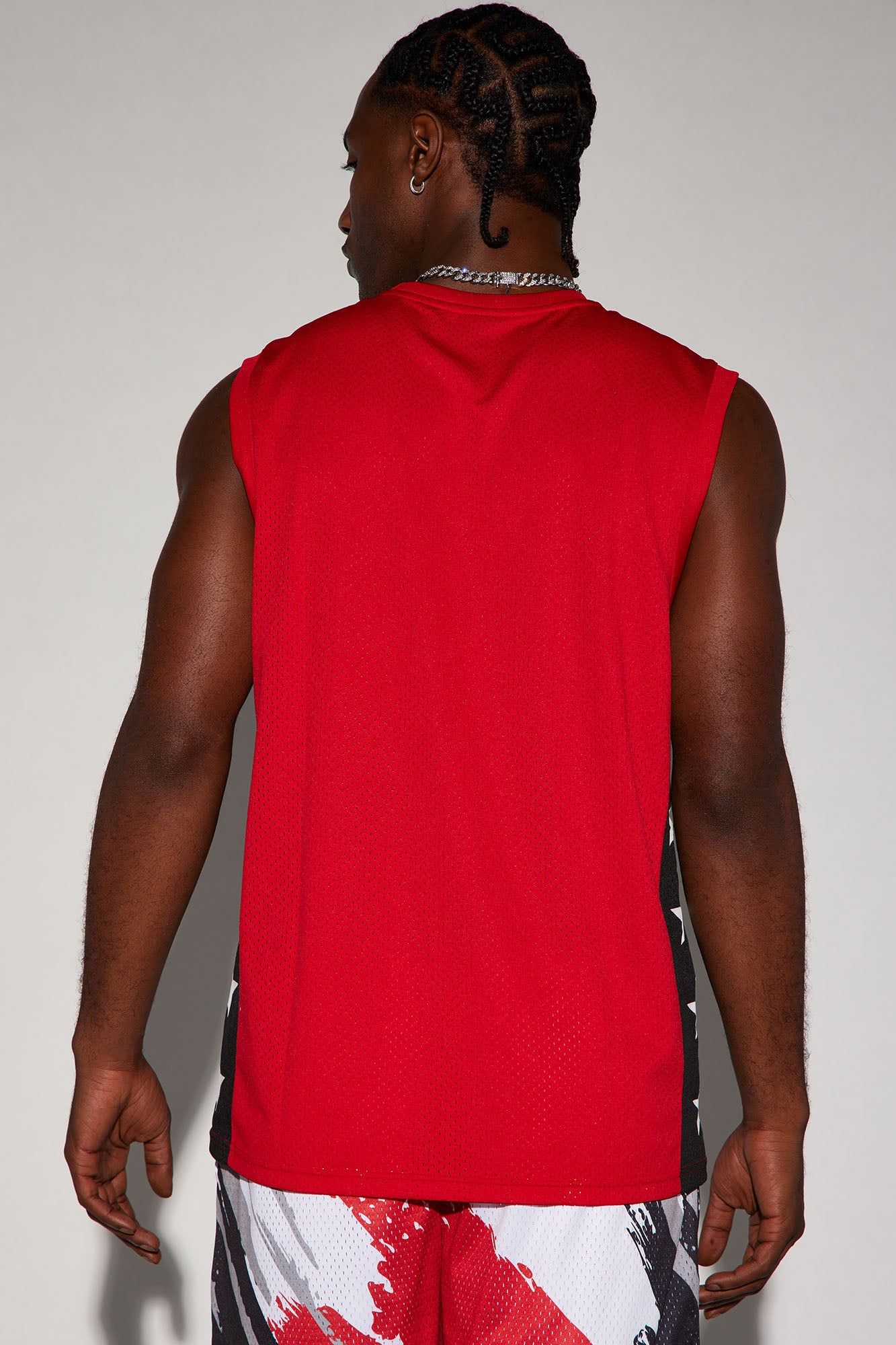 Bulls Buzzer Beater Mesh Tank - Red sold by Fashion Nova product image thumbnail 5