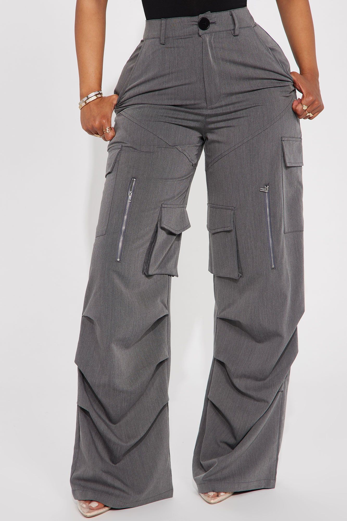Office to Street Cargo Trouser - Charcoal sold by Fashion Nova product image thumbnail 2