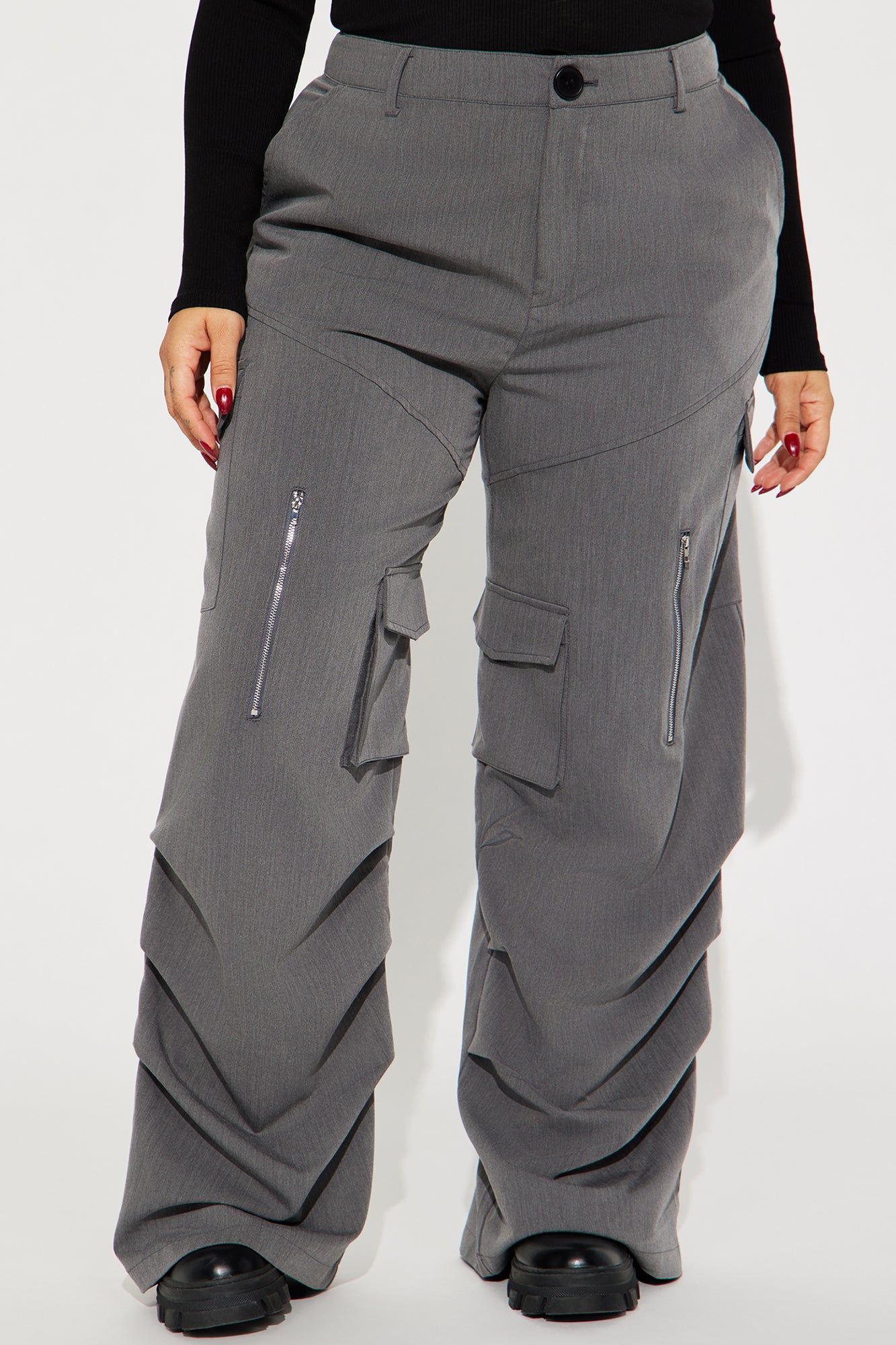 Office to Street Cargo Trouser - Charcoal sold by Fashion Nova product image thumbnail 5