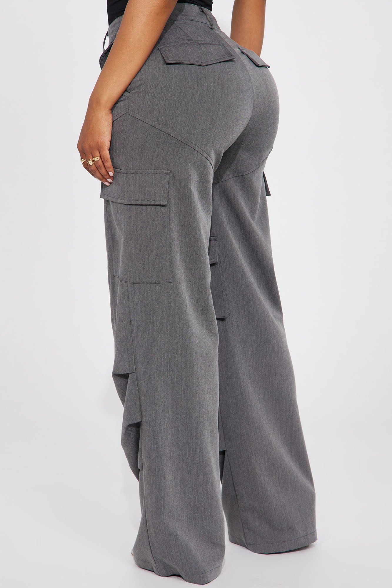 Office to Street Cargo Trouser - Charcoal sold by Fashion Nova product image thumbnail 3