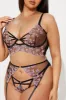 Flower Bed Lace 3 Piece Set - Black/Pink sold by Fashion Nova