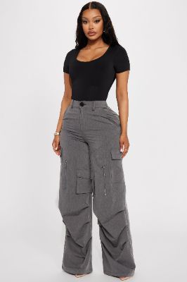 Office to Street Cargo Trouser - Charcoal sold by Fashion Nova