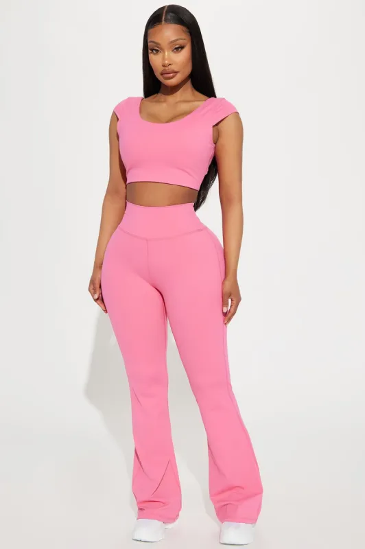 Set The Barre Yoga Pant - Pink sold by Fashion Nova
