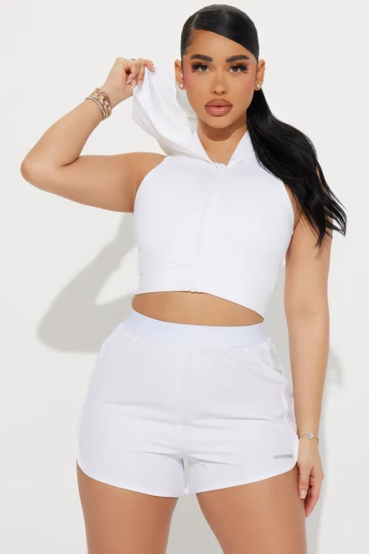 Out Of The Box Elevate Active Top - White sold by Fashion Nova
