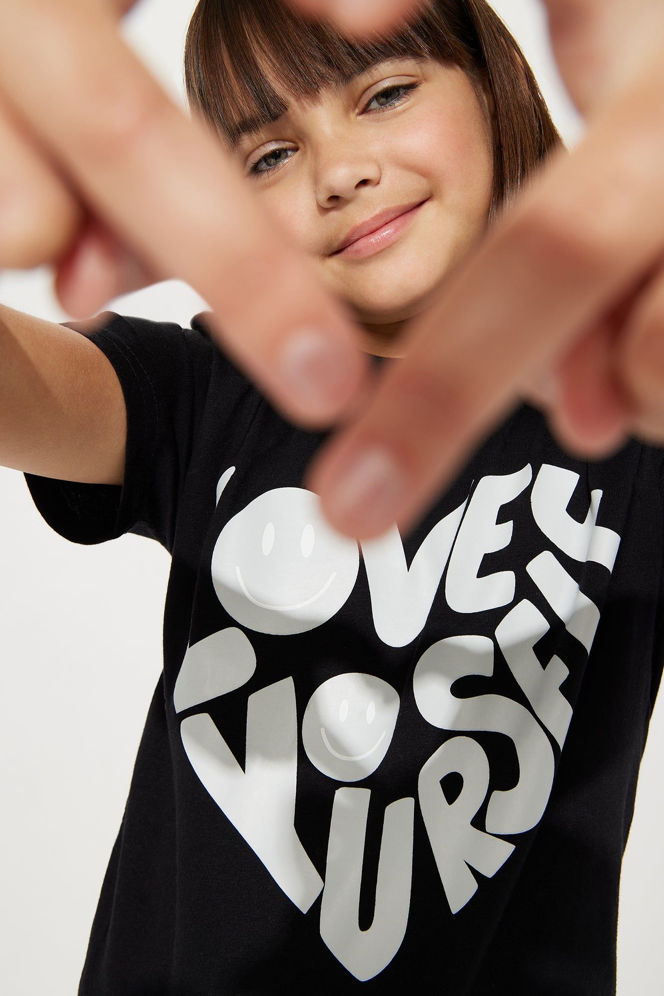 Mini Love Yourself Retro Short Sleeve Tee - Black sold by Fashion Nova product image thumbnail 3