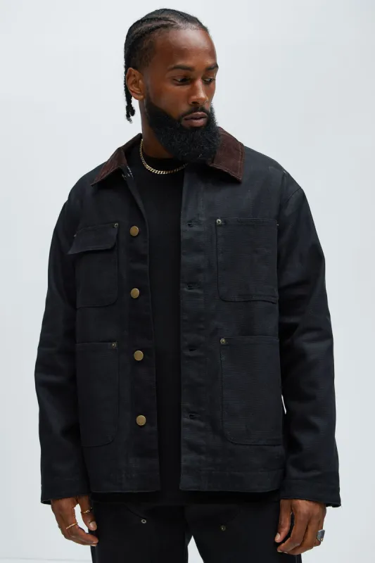 Alexander Utility Chore Jacket - Black sold by Fashion Nova