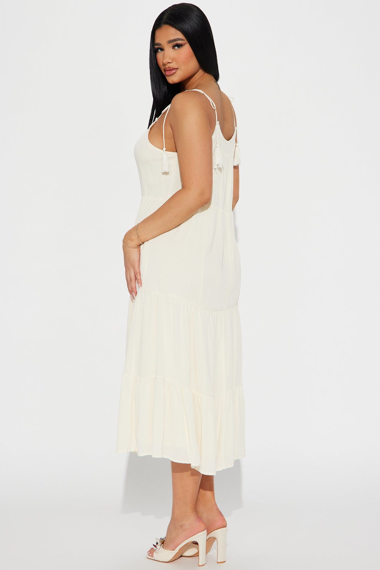 Hailey Midi Dress - Cream sold by Fashion Nova product image thumbnail 3