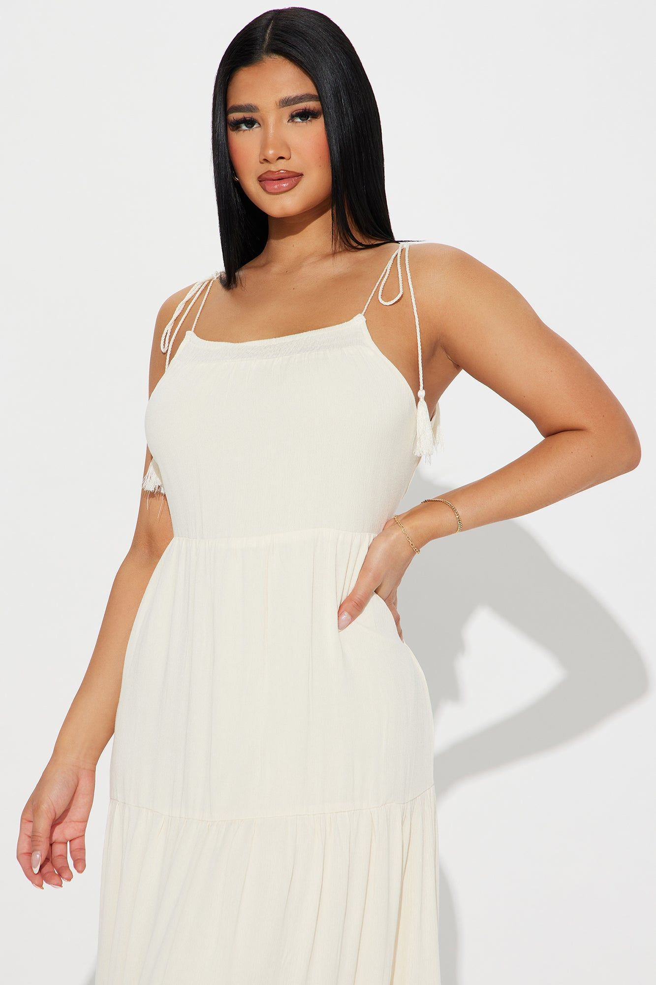 Hailey Midi Dress - Cream sold by Fashion Nova product image thumbnail 2