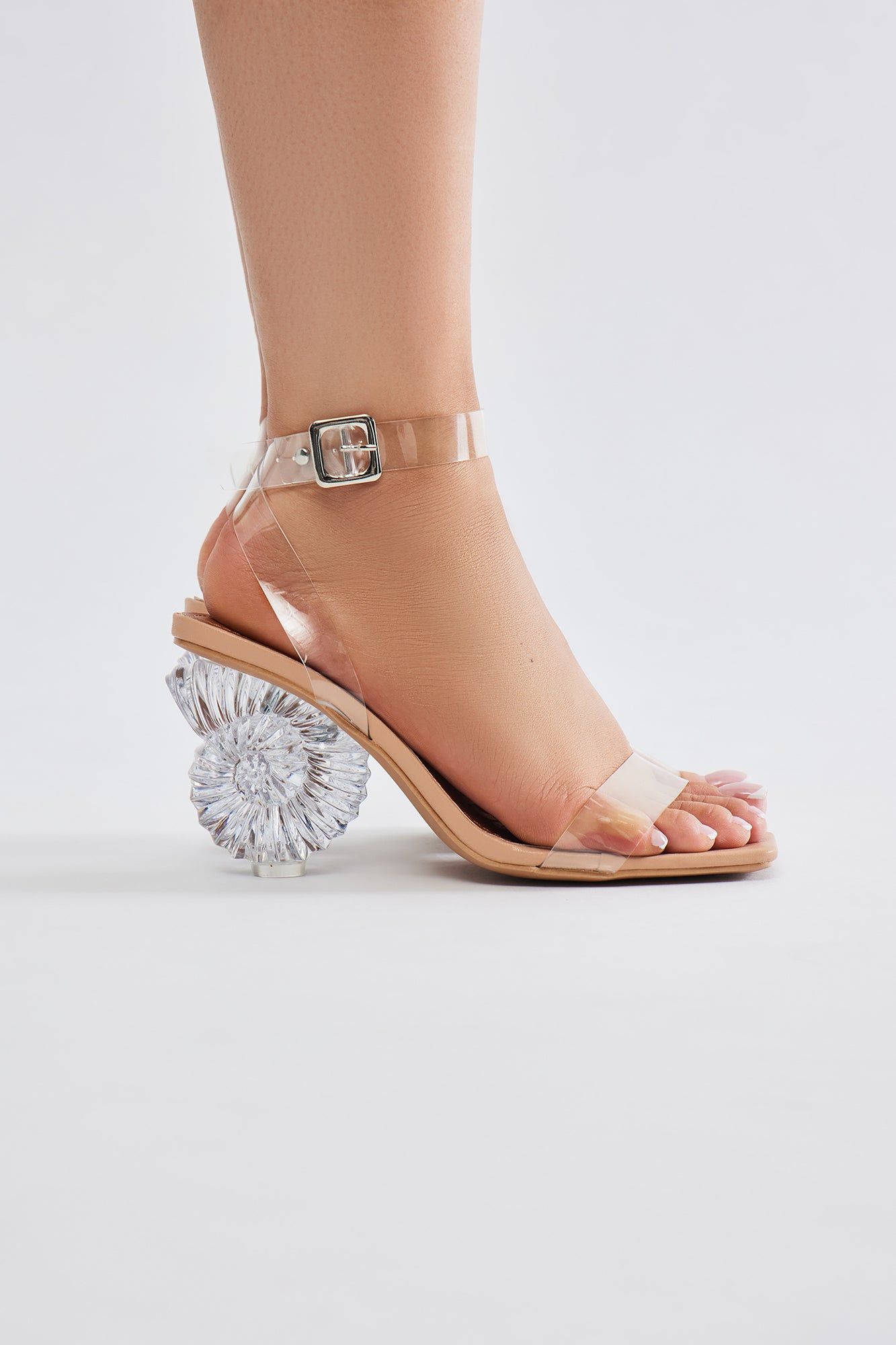Called Out Heeled Sandals - Nude sold by Fashion Nova product image thumbnail 5