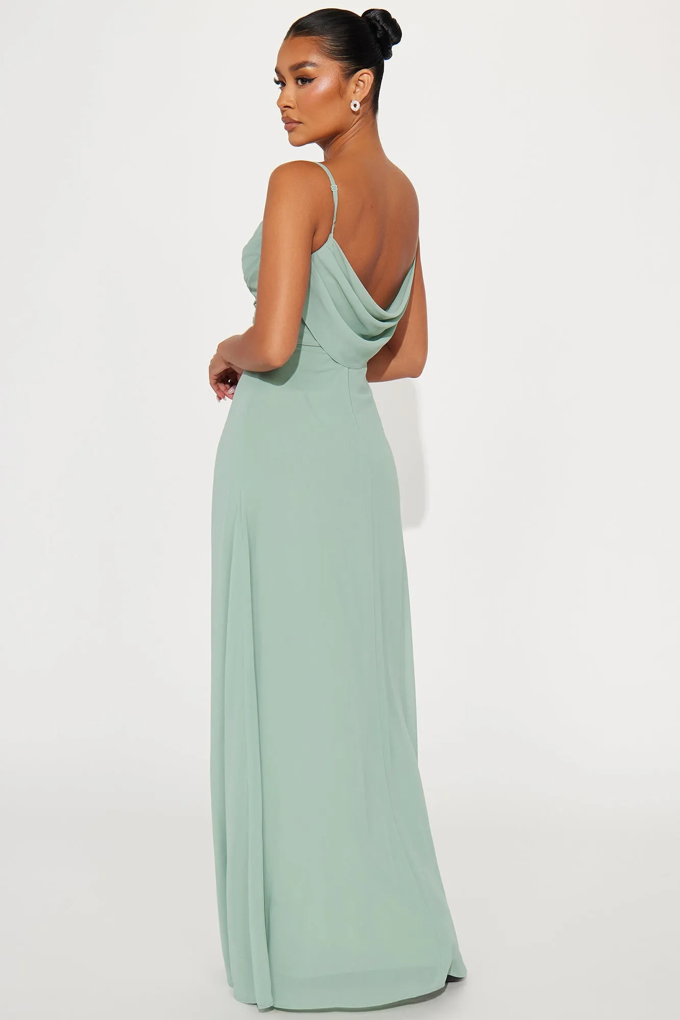 Drape Me Chiffon Maxi Dress - Sage sold by Fashion Nova product image thumbnail 4
