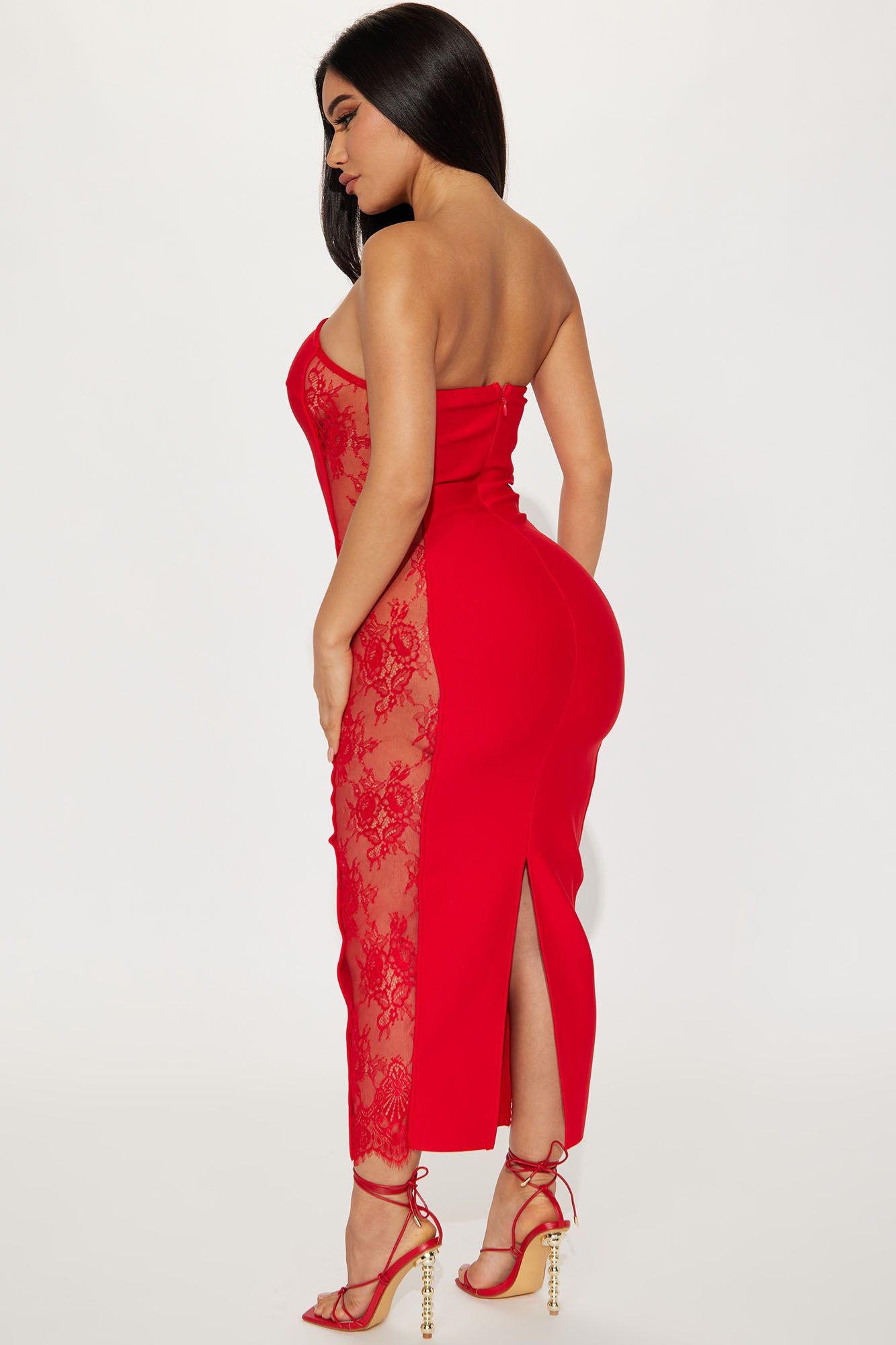 Juliet Bandage Maxi Dress - Red sold by Fashion Nova product image thumbnail 3