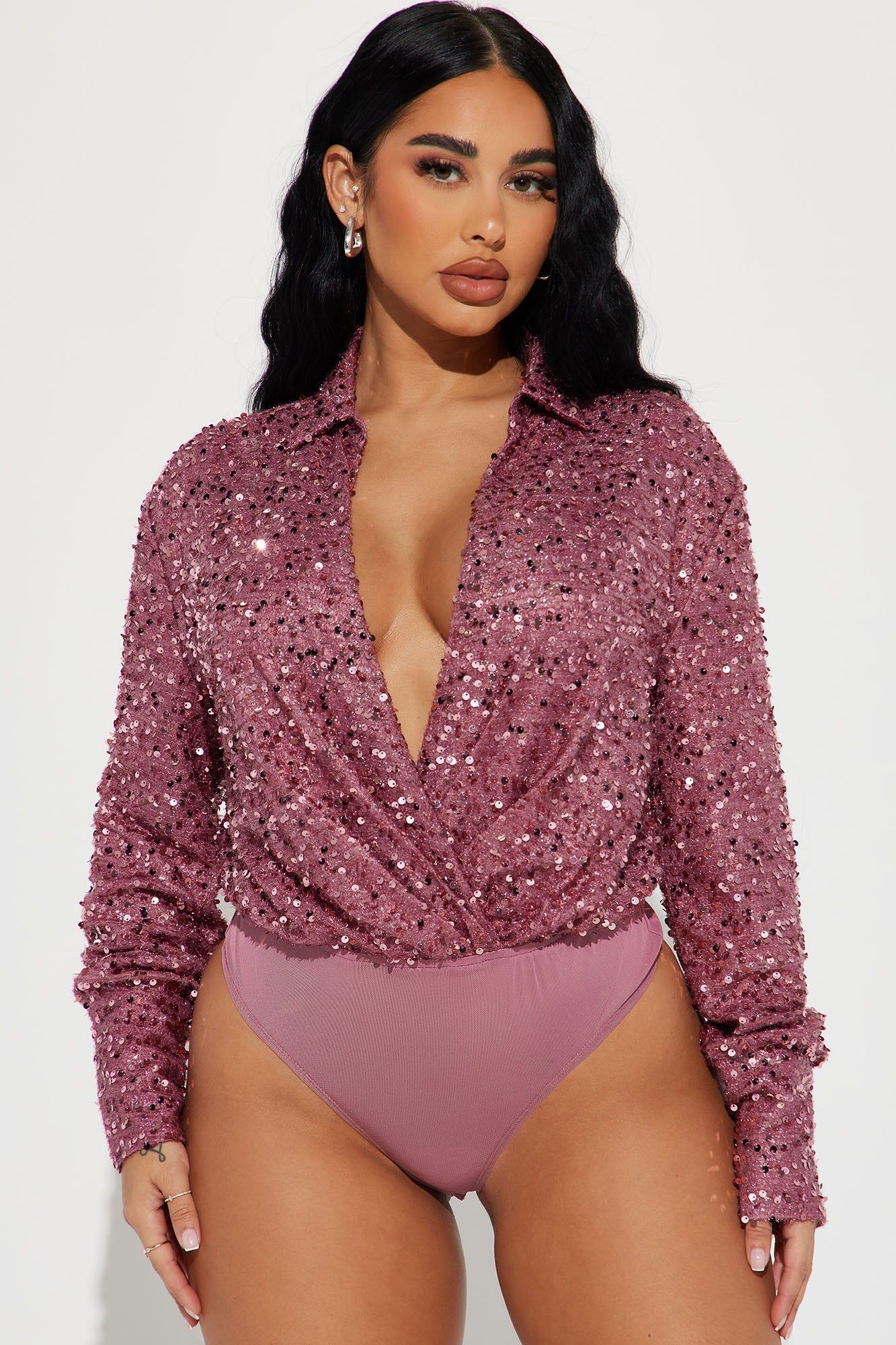 Rain On Me Sequin Skirt Set - Mauve sold by Fashion Nova product image thumbnail 2