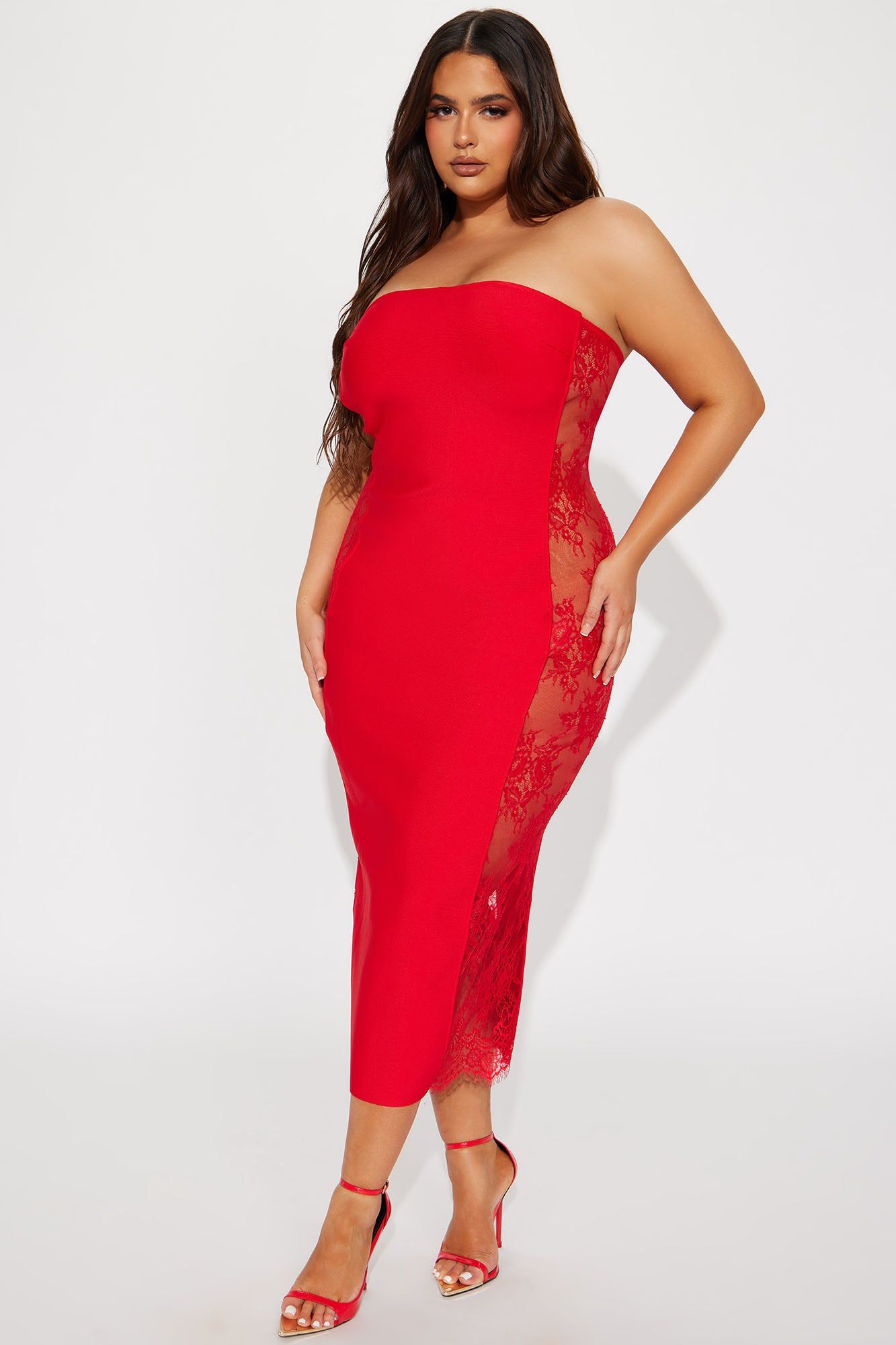 Juliet Bandage Maxi Dress - Red sold by Fashion Nova product image thumbnail 4