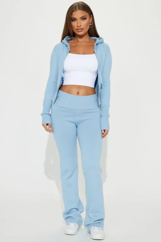 Lana Sweater Pant Set - Light Blue sold by Fashion Nova