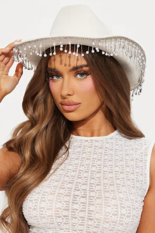 Texas Charm Cowboy Hat - Ivory sold by Fashion Nova