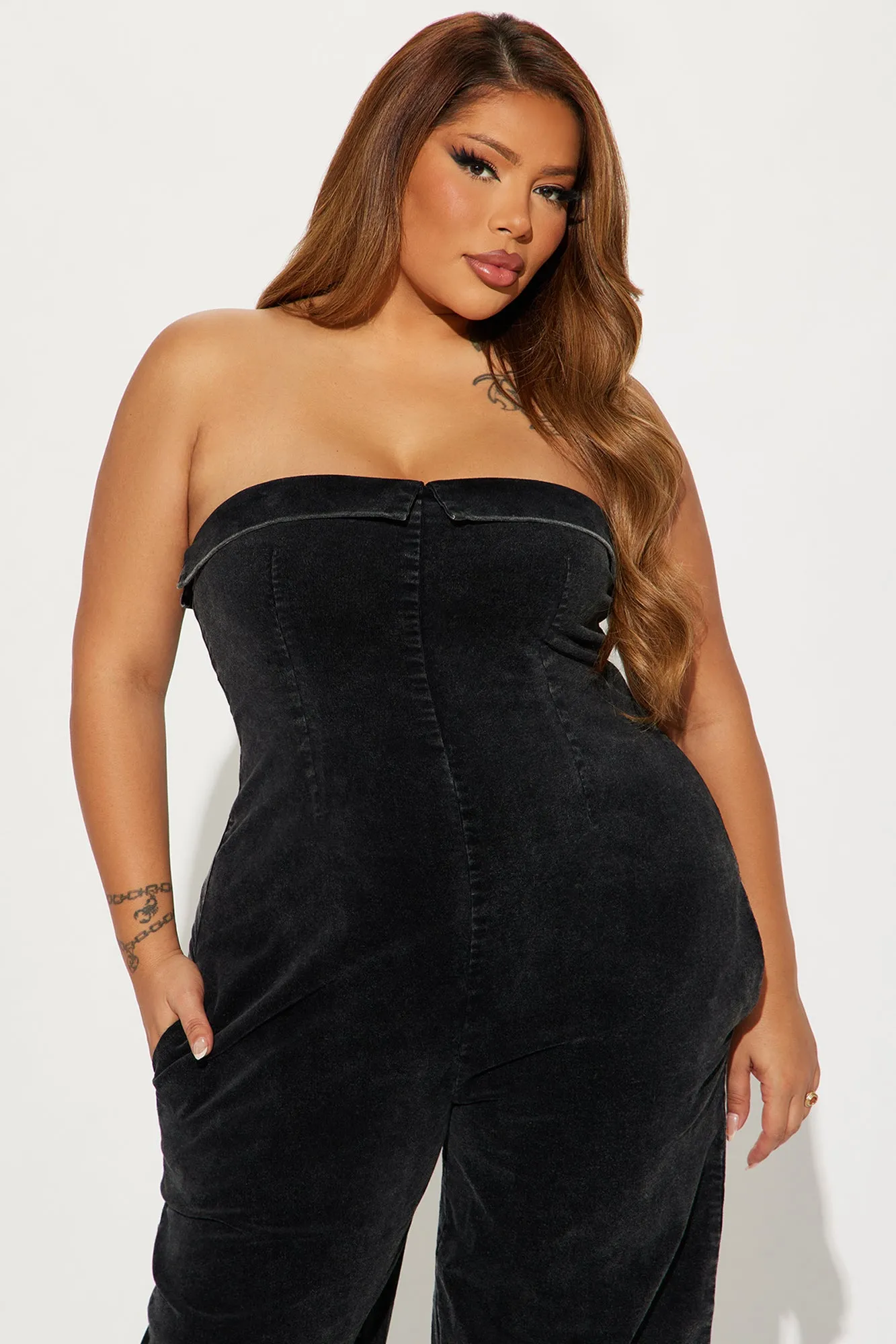 No Explanation Corduroy Jumpsuit - Black sold by Fashion Nova product image thumbnail 5
