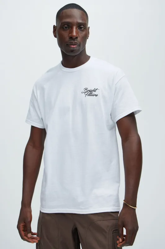 Bright Future Short Sleeve Tee - White sold by Fashion Nova