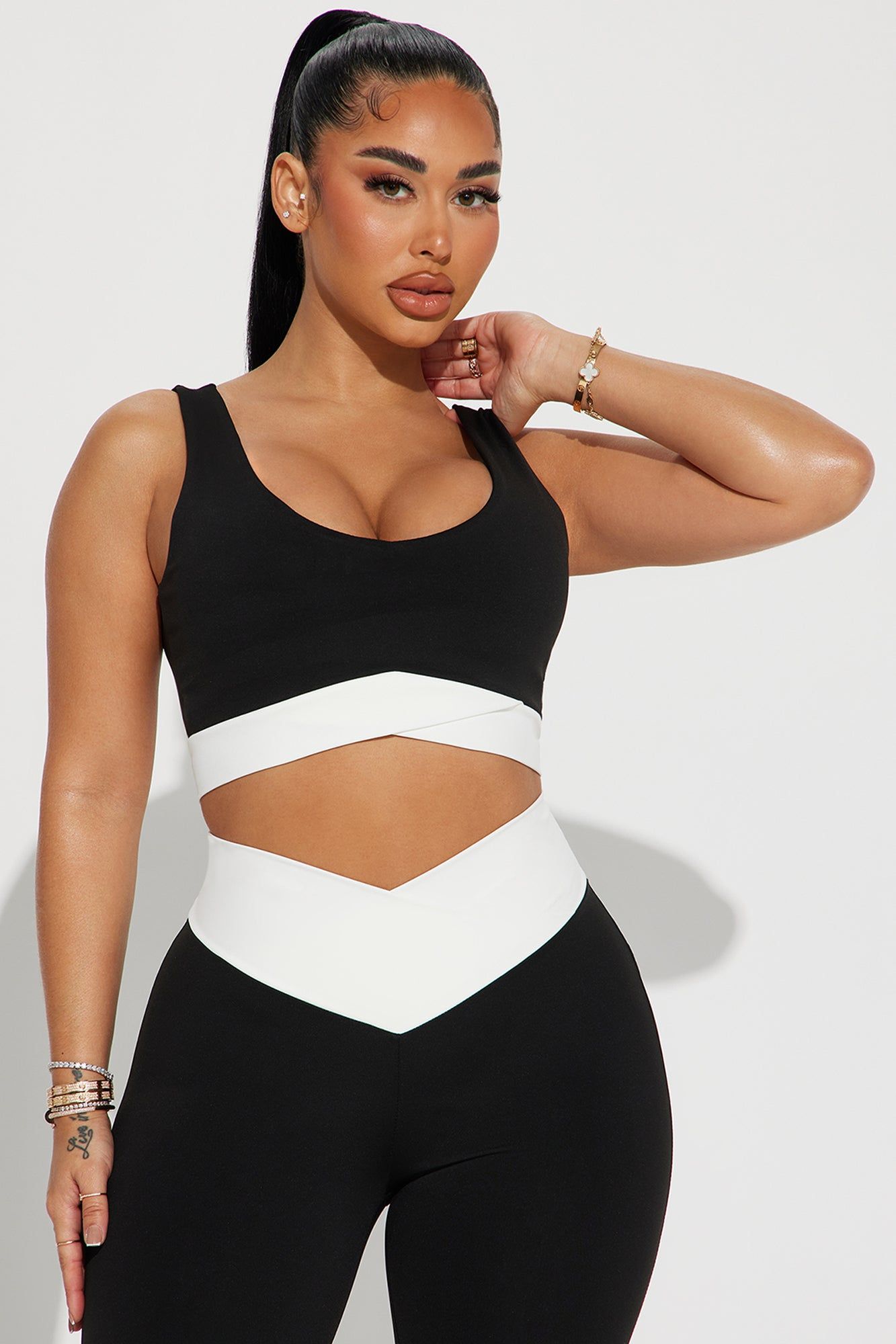 High Intensity Active Set - Black/White sold by Fashion Nova product image thumbnail 2