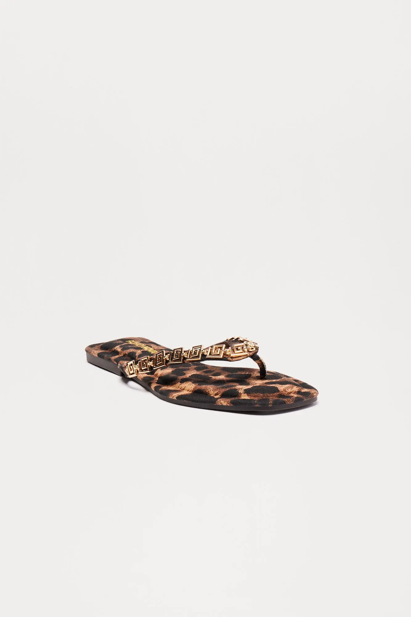 Pravara Flat Sandals - Leopard sold by Fashion Nova