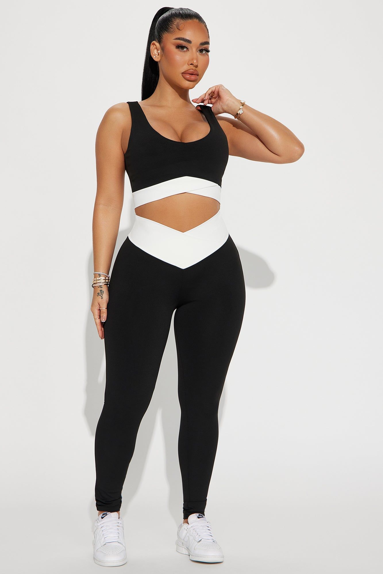 High Intensity Active Set - Black/White sold by Fashion Nova
