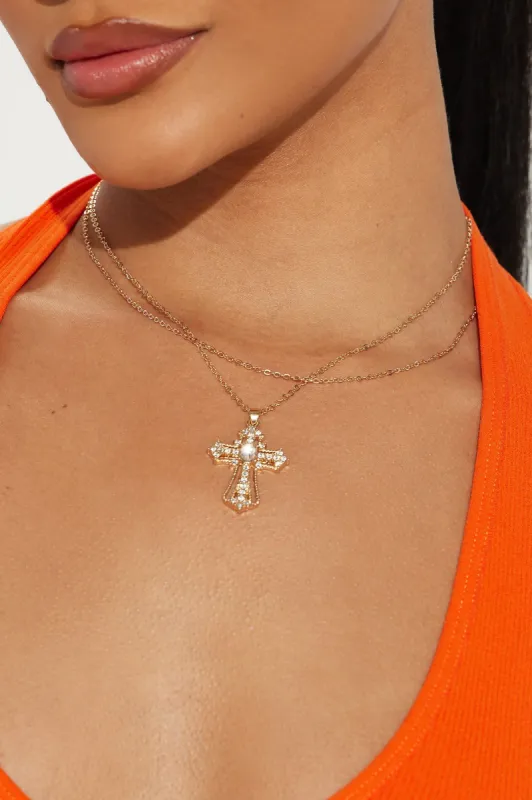 Eternal Light Layered Necklace - Gold sold by Fashion Nova