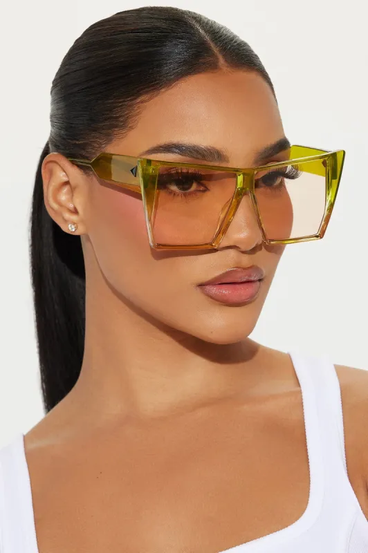 Connecting With You Sunglasses - Green sold by Fashion Nova