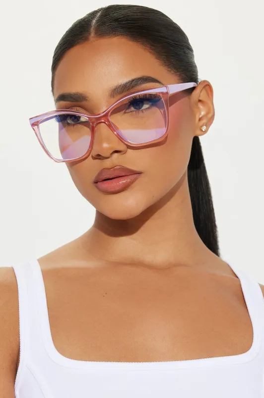 Never Too Smart Glasses - Purple sold by Fashion Nova