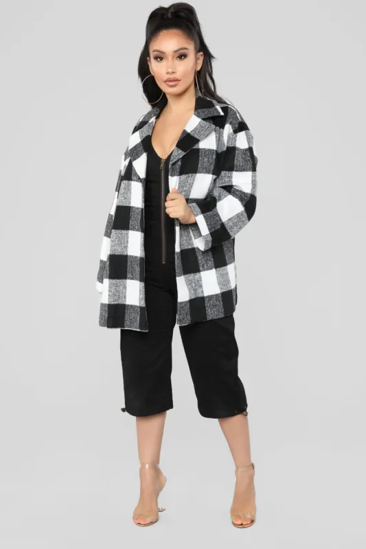Keep It In Check Jacket - Black sold by Fashion Nova
