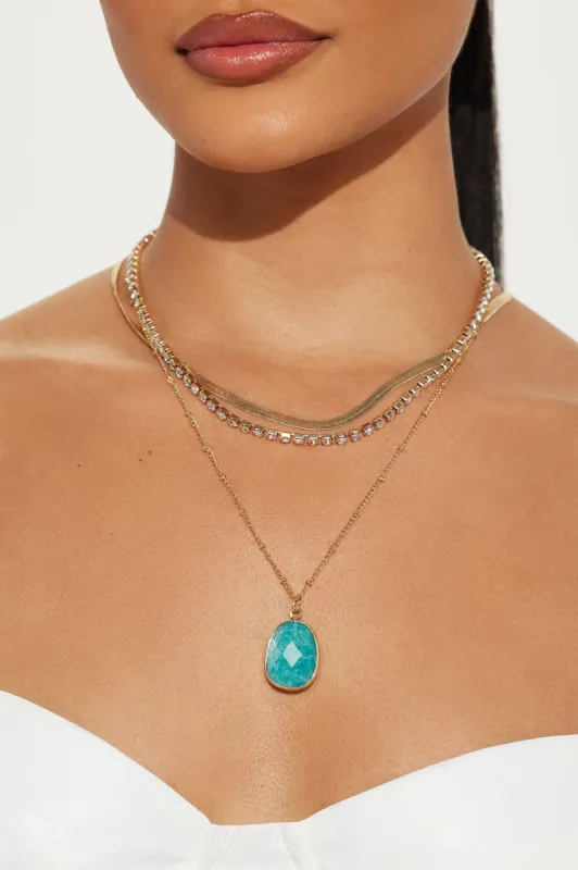Palm Beach Necklace - Gold sold by Fashion Nova