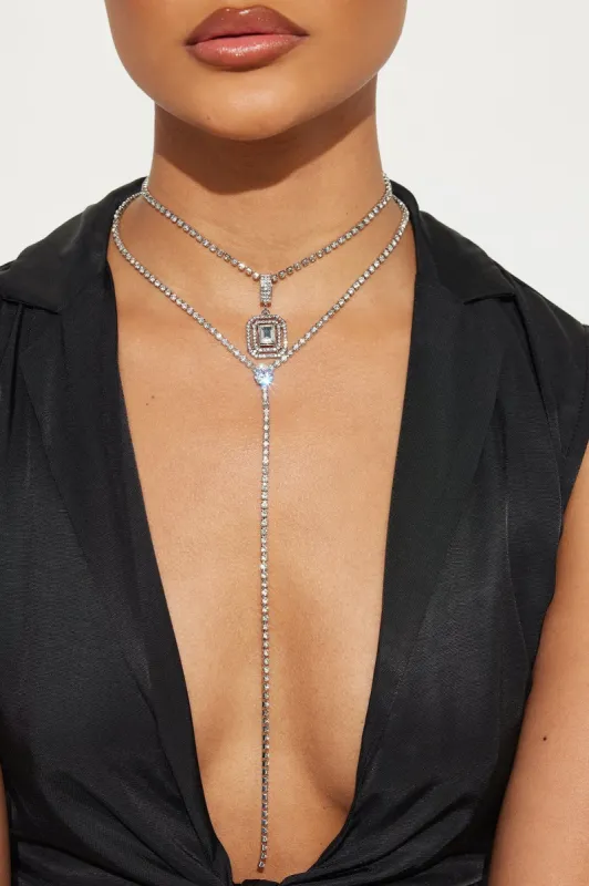 Just Teasing You Necklace - Silver sold by Fashion Nova