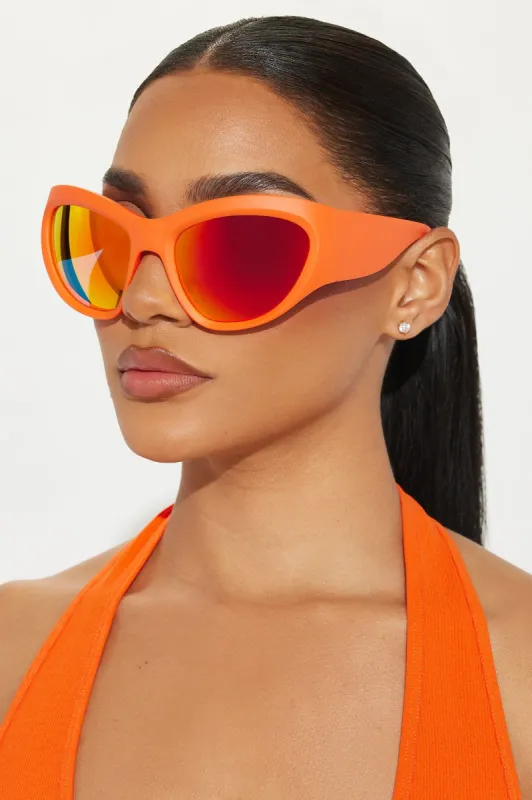 Since You Seen Me Sunglasses - Orange sold by Fashion Nova