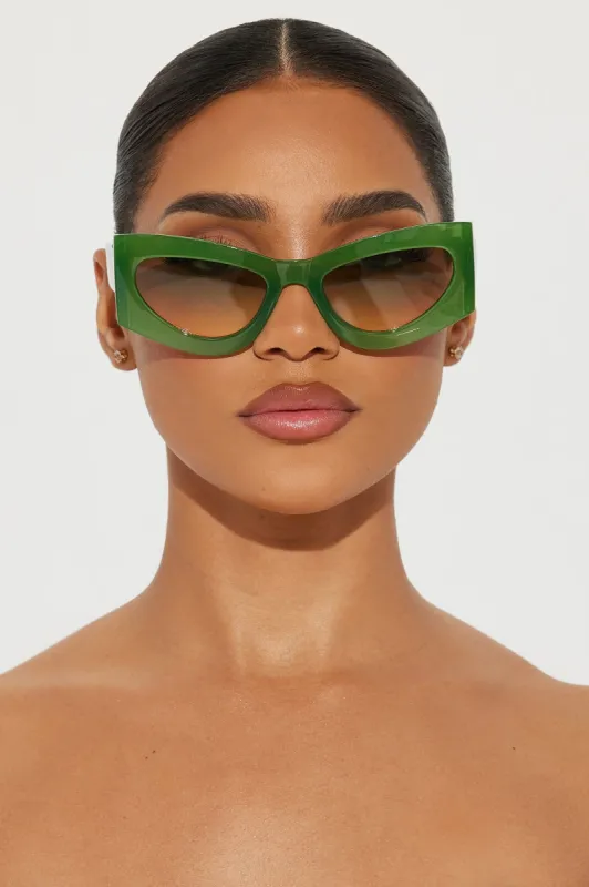 This Year My Year Sunglasses - Green sold by Fashion Nova