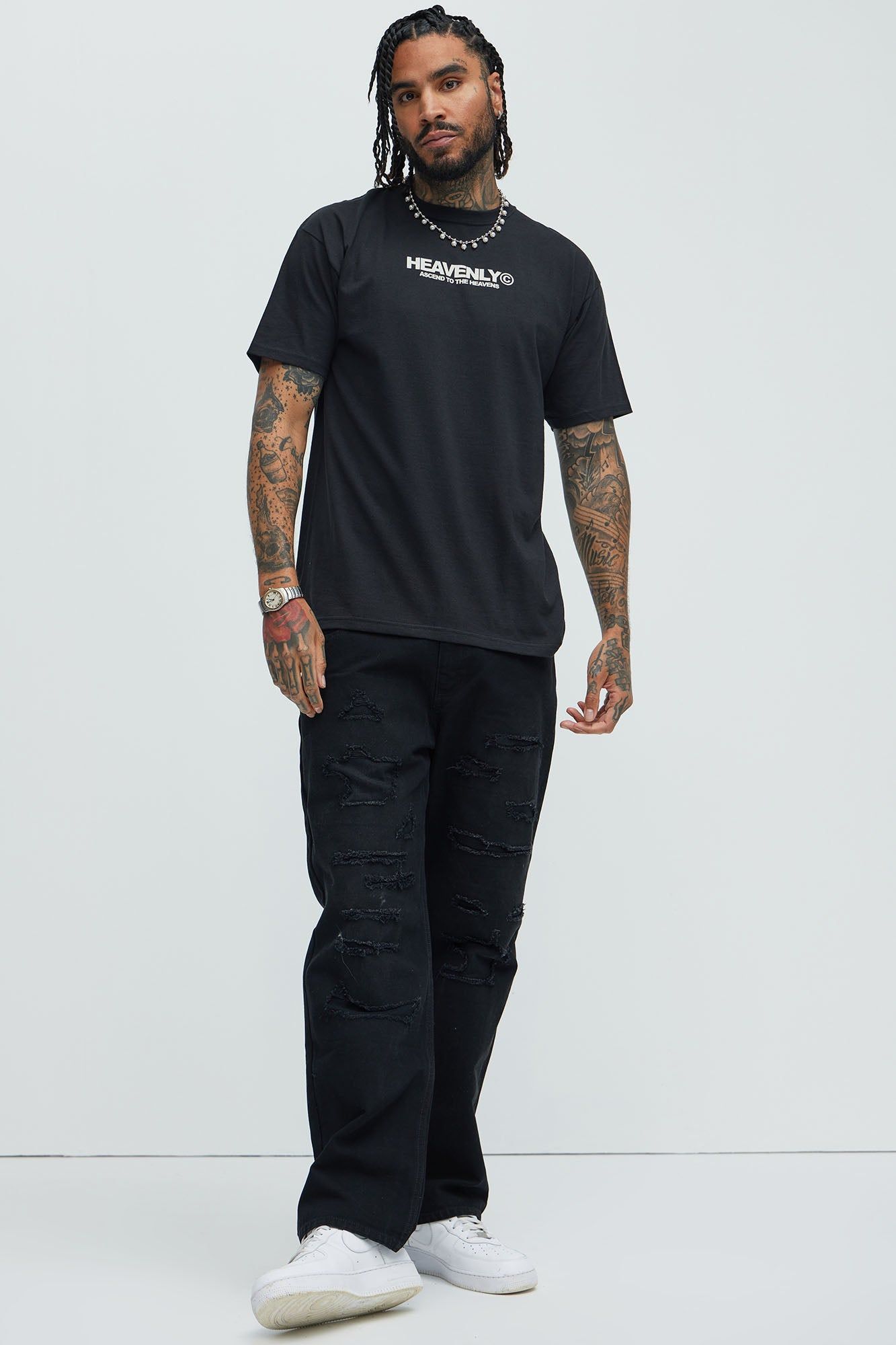 Heavenly Saint Short Sleeve Tee - Black sold by Fashion Nova product image thumbnail 2