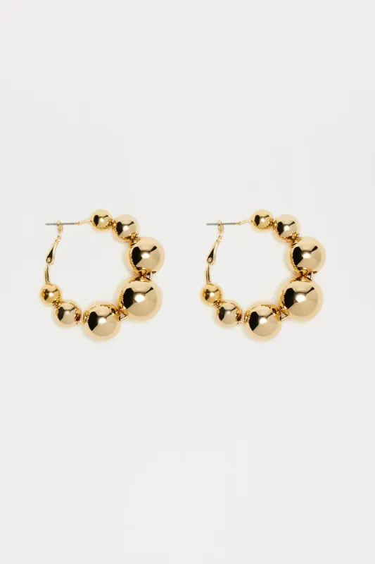 Disco Tech Earrings - Gold sold by Fashion Nova