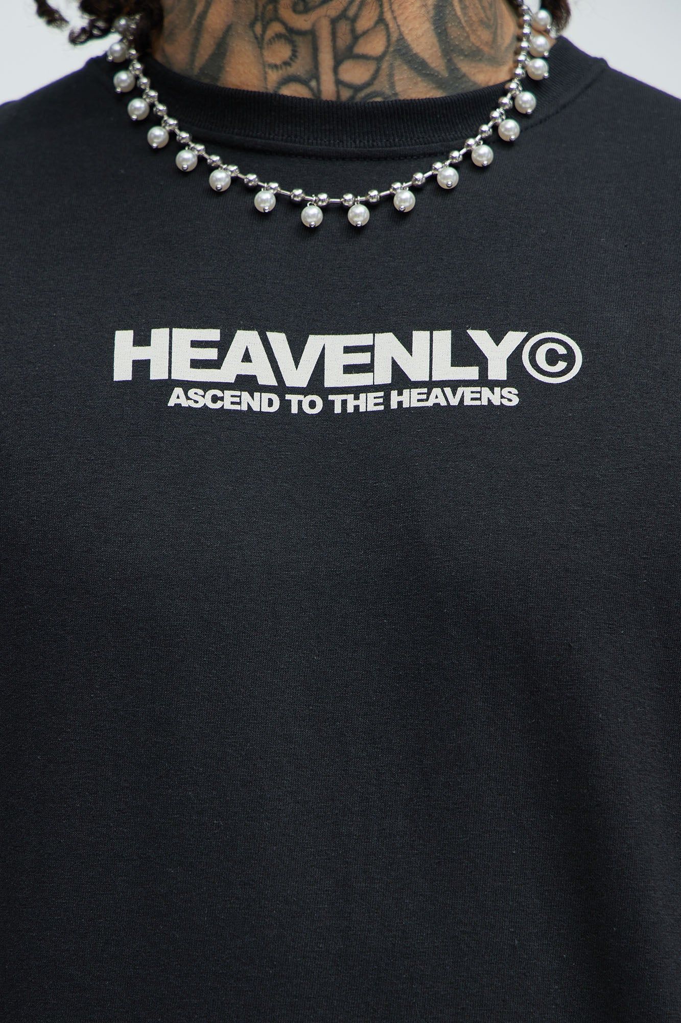 Heavenly Saint Short Sleeve Tee - Black sold by Fashion Nova product image thumbnail 3