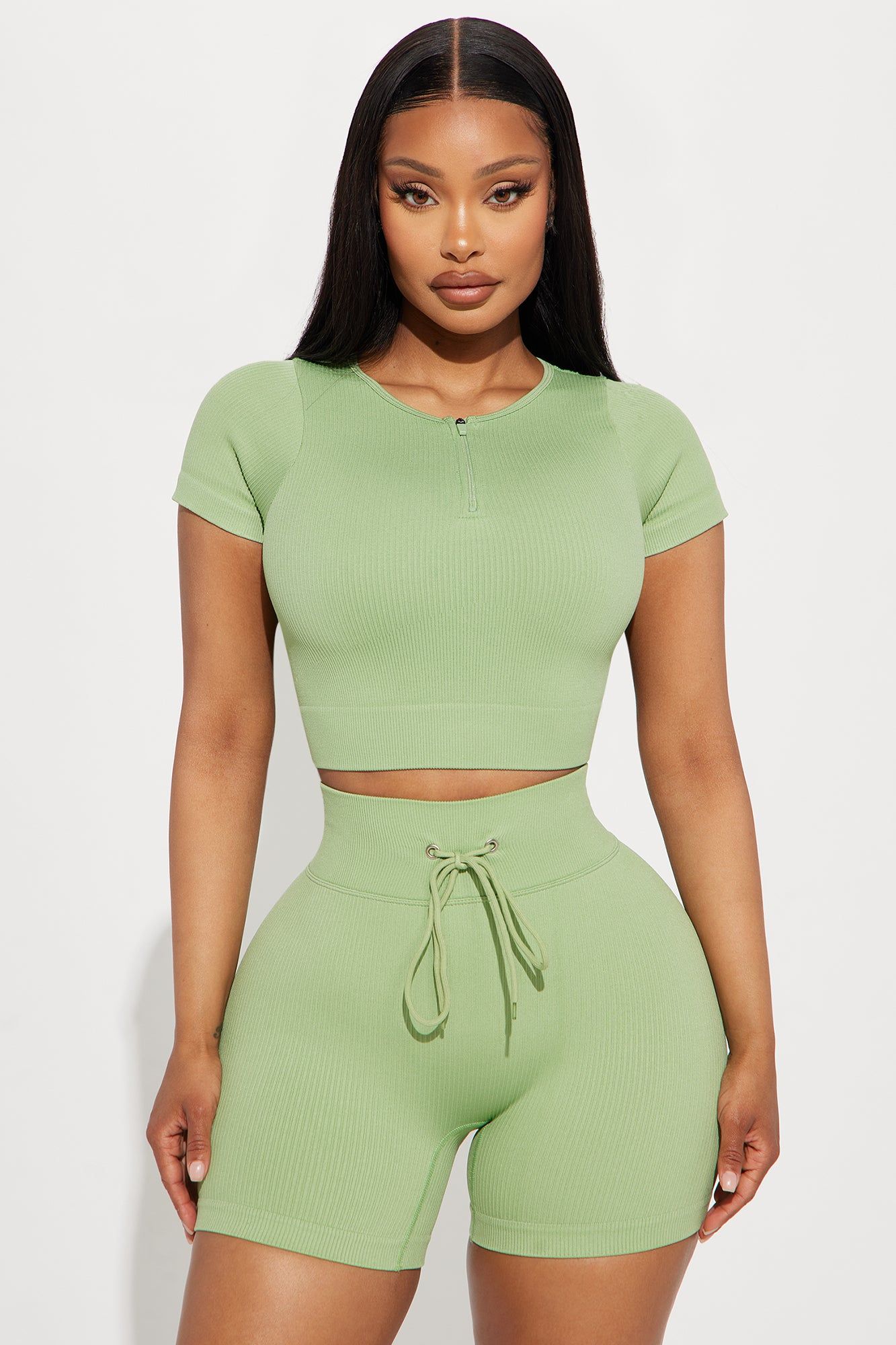 Total Body Active Top - Sage sold by Fashion Nova