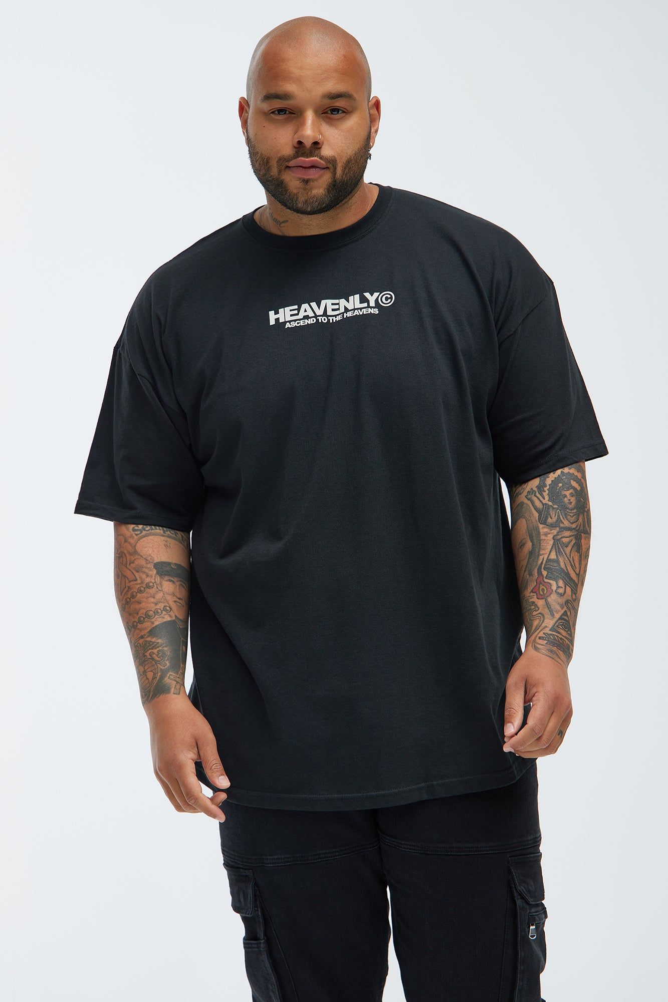 Heavenly Saint Short Sleeve Tee - Black sold by Fashion Nova product image thumbnail 5