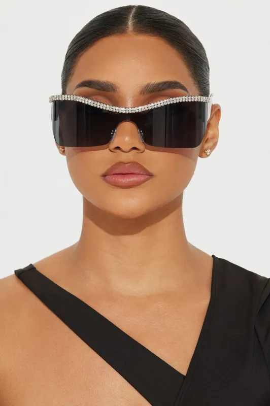 Out Of Town Sunglasses - Black sold by Fashion Nova
