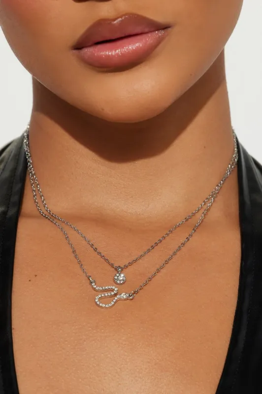 Can Be Sneaky Necklace - Silver sold by Fashion Nova
