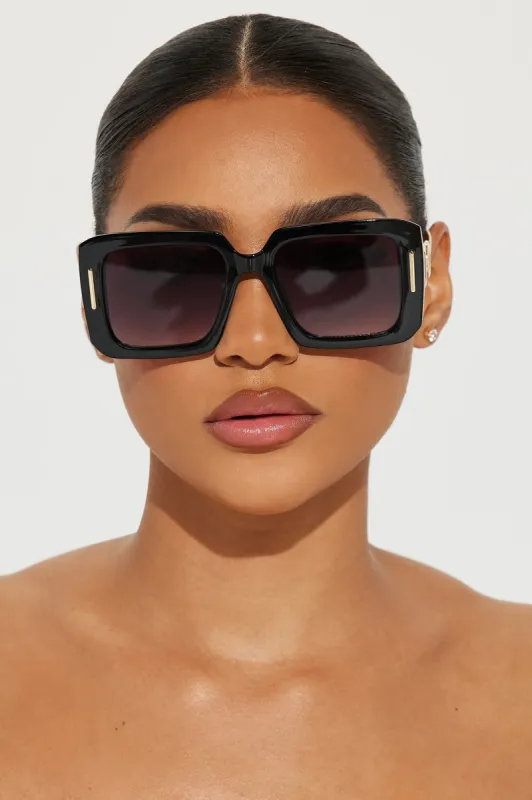 Calling For You Sunglasses - Black sold by Fashion Nova